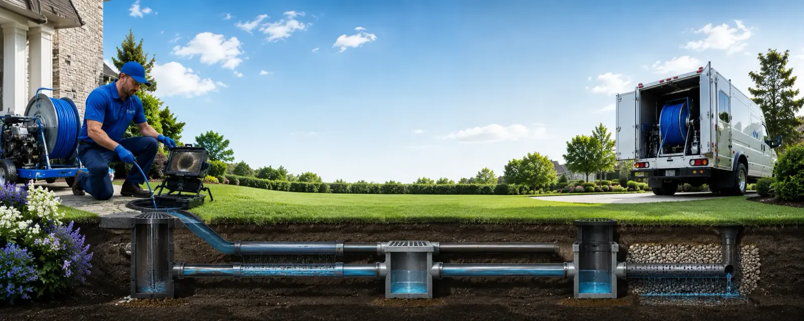 Outdoor drain cleaning information for Kane, IL